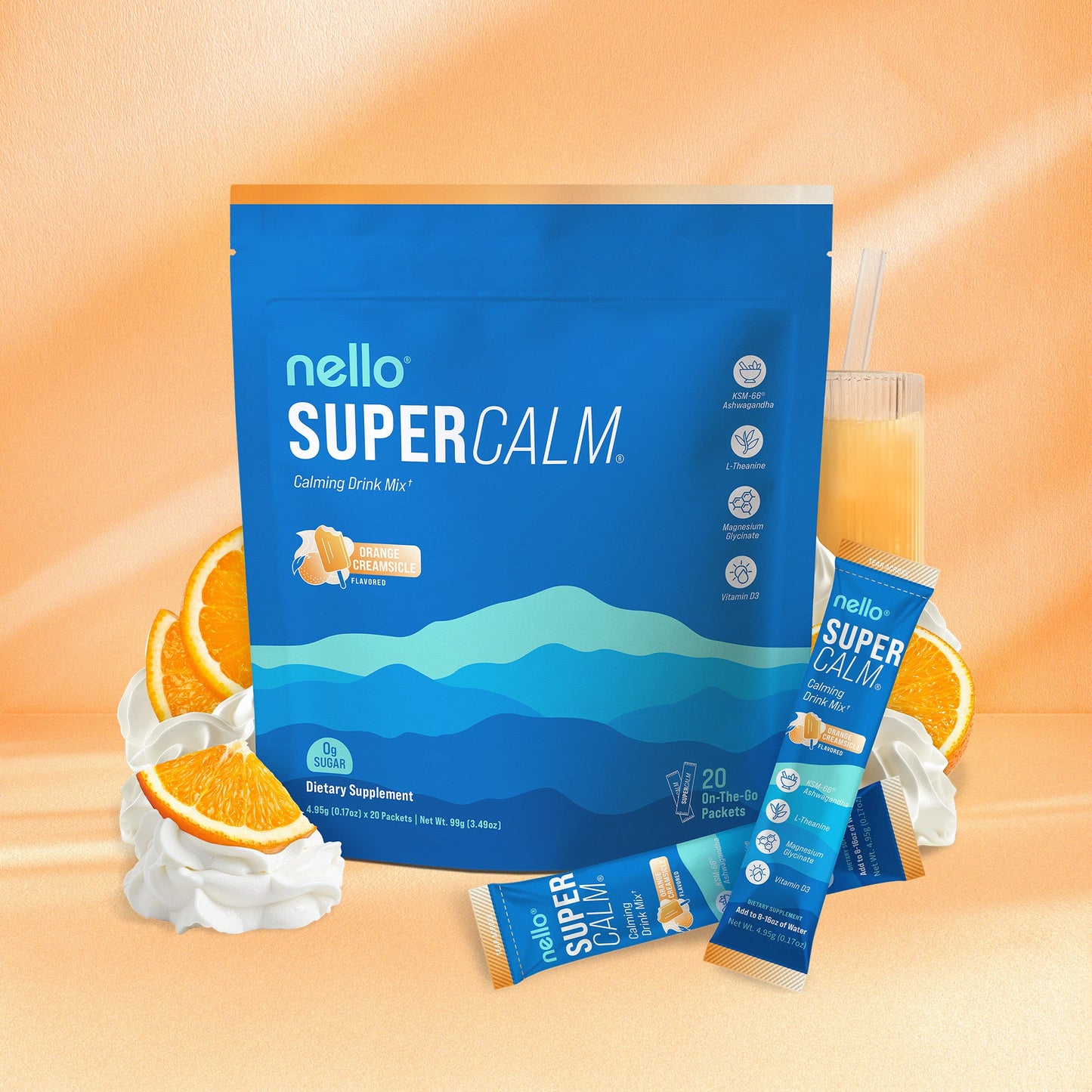 Nello Supercalm™ Ashwagandha – Equilibrio Emocional y Claridad Mental
