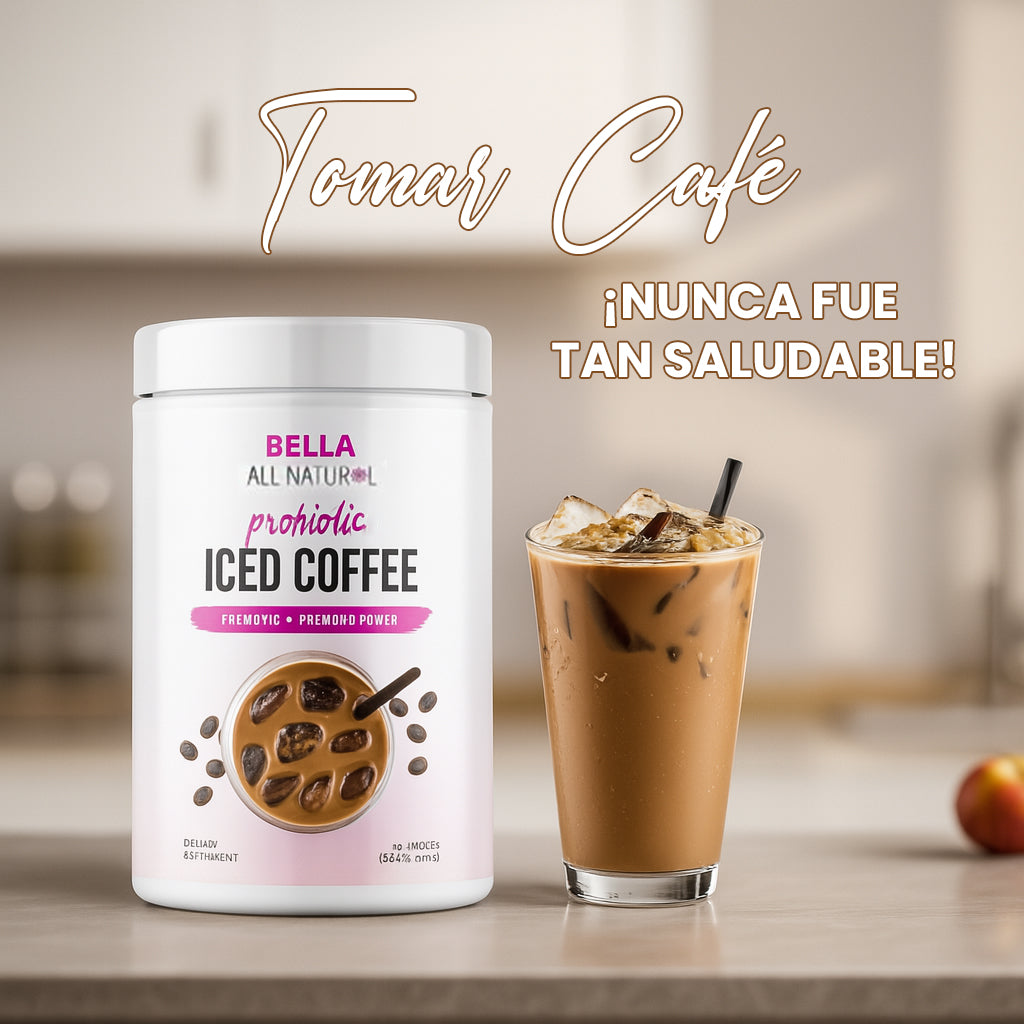Café Helado con Probióticos Bella – Ligero, digestivo y con buen sabor.