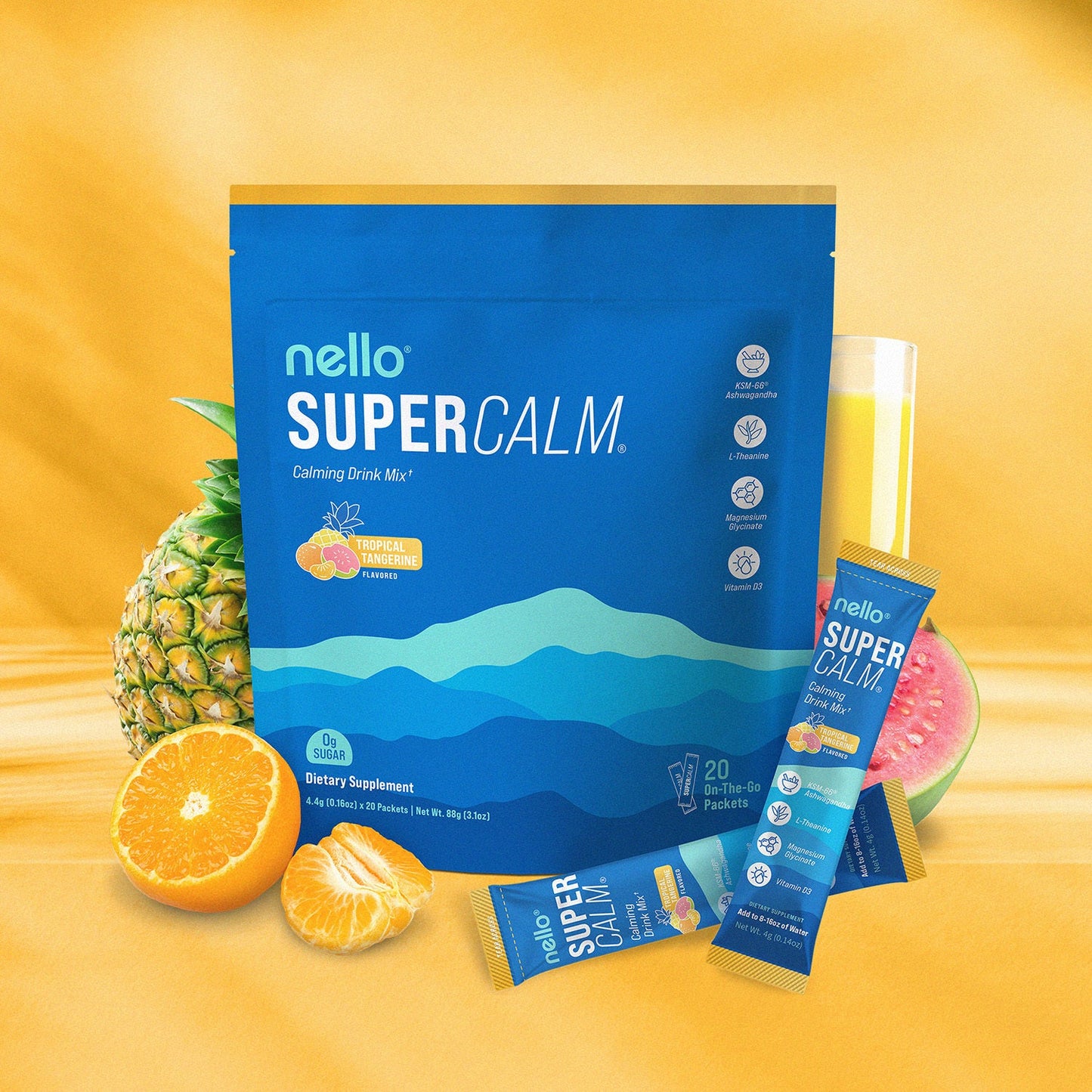 Nello Supercalm™ Ashwagandha – Equilibrio Emocional y Claridad Mental