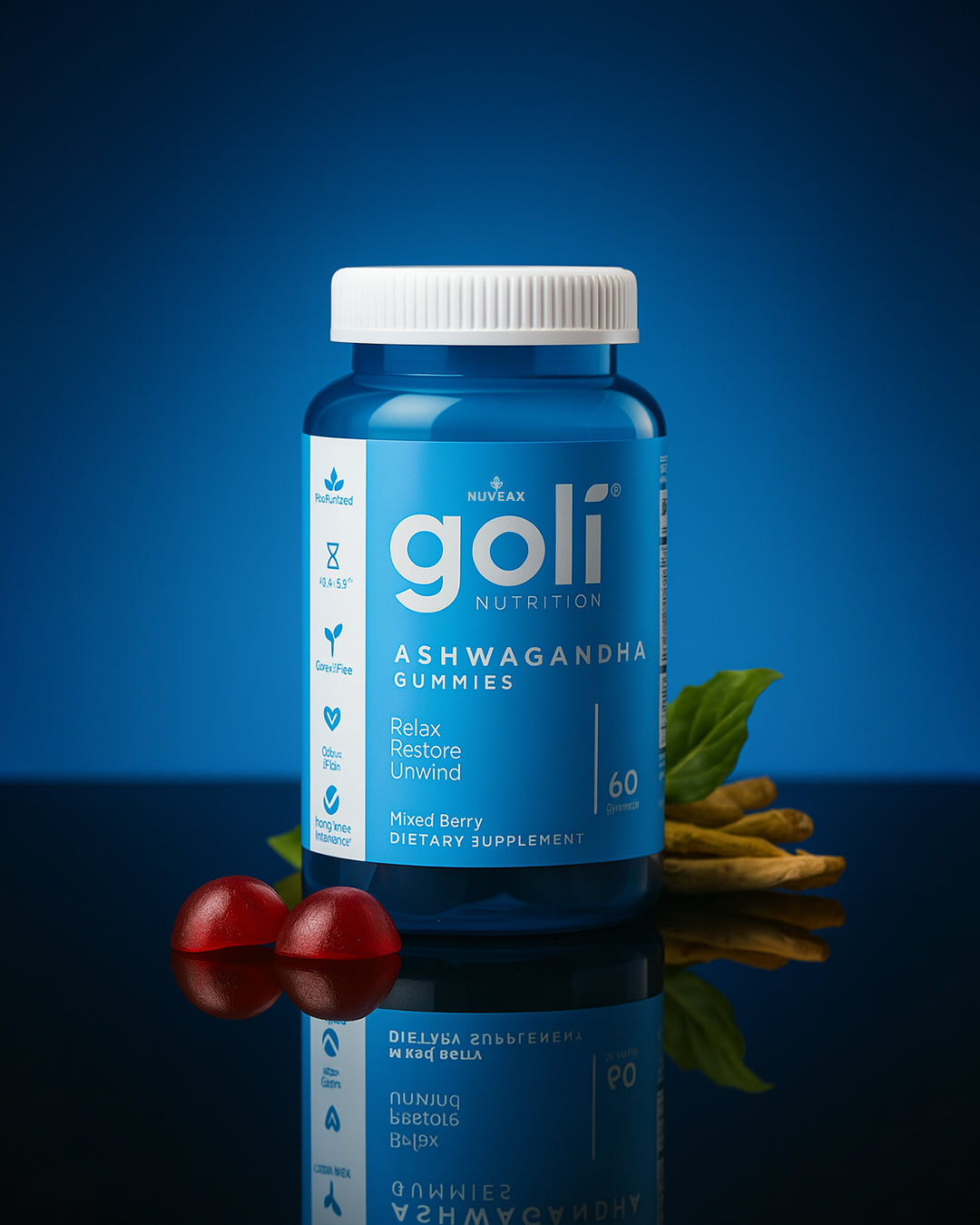 Goli Ashwagandha KSM-66® – Equilibrio Natural para Estrés, Energía y Bienestar Mental