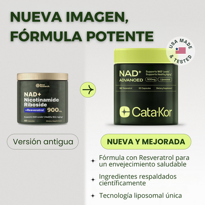 Cata-Kor™ NAD+ Liposomal 250mg – Fórmula avanzada de apoyo celular y claridad mental
