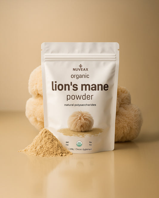 Lion’s Mane Orgánico en Polvo – Enfoque Mental, Memoria y Defensa Natural